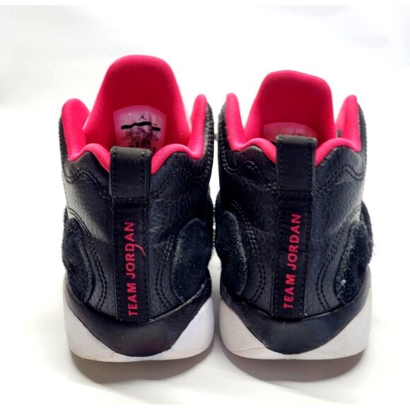 Nike Girls Air Jordan 6 Ring Black Pink White Sneaker size 12 C 557 - Picture 4 of 11